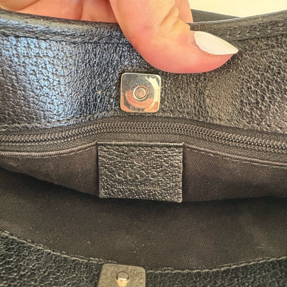 Auth VTG Y2K GUCCI Black Monogram Bag - Picture 8 of 12